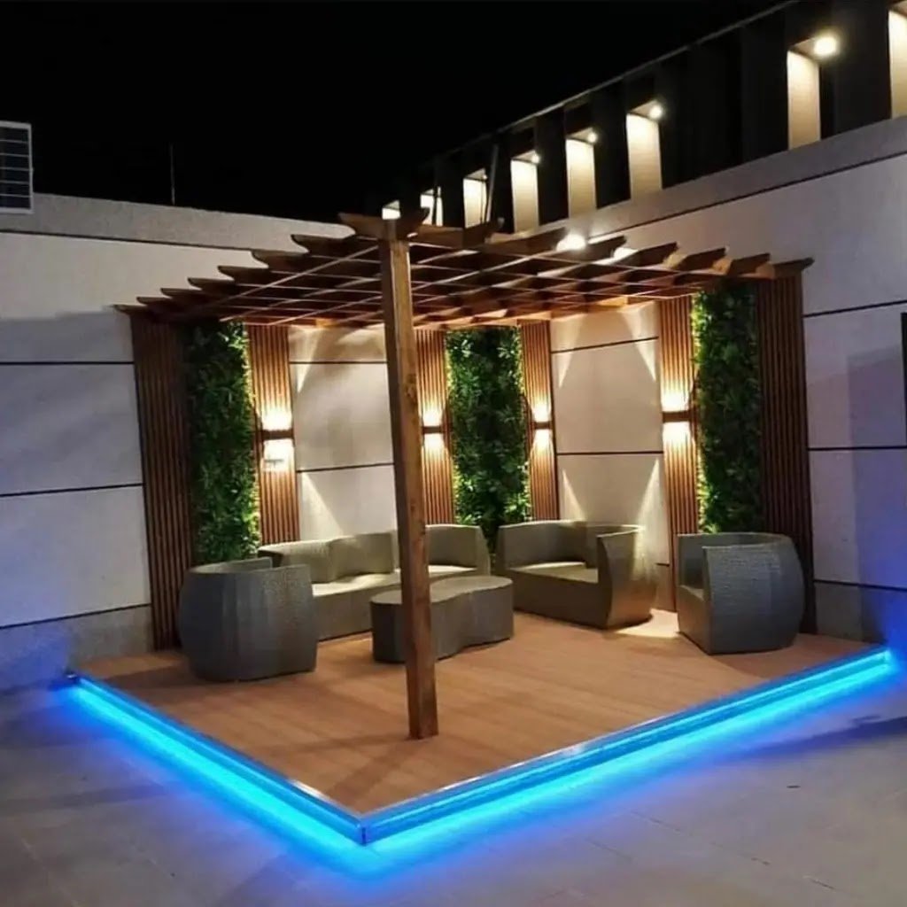 شركة تصميم جلسات خارجية للحدائق بالرياض