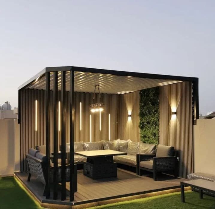 شركة تصميم جلسات خارجية للحدائق بالرياض