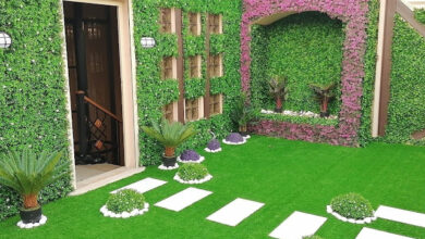 تصميم وتركيب عشب جدارى بالرياض