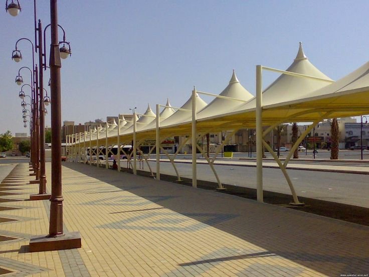 تركيب المظلات