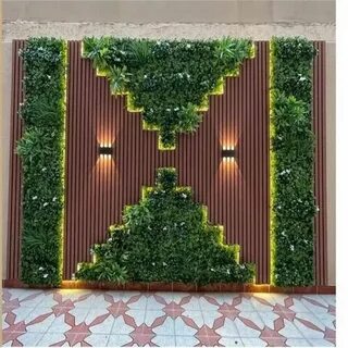 تركيب عشب جداري