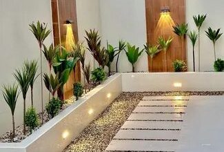 تركيب أحواض للزراعة وتجميل الحدائق