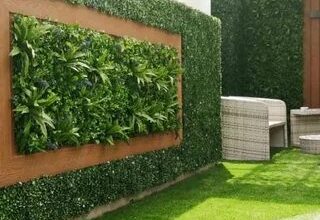 خدمة تصميم وتركيب عشب جدارى بالرياض