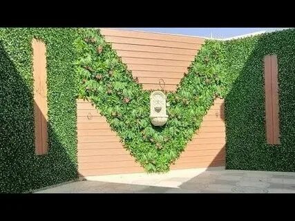 تركيب عشب جدارى