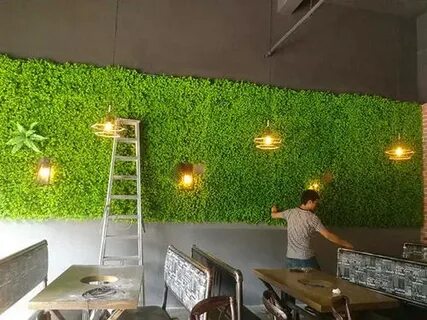 تركيب عشب جدارى