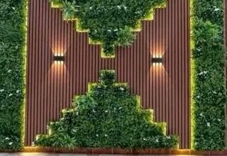 تركيب العشب الجدارى فى الرياض